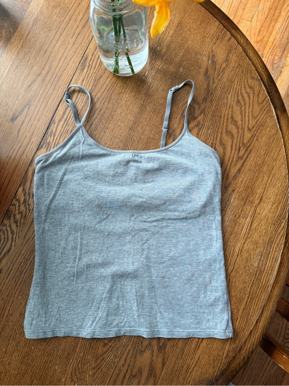 Victoria's Secret Gray Cotton Spaghetti Strap Tank